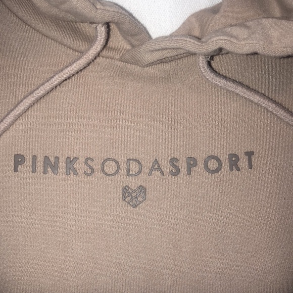 PINK SODA SPORT SZ. (UK 10 EU38)Tan hoodie, sweatshirt Sz. S - Picture 5 of 12